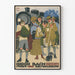 Plakat vintage dekoracja ścienna sport i odzież podróżna