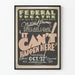 Plakat vintage teatru "It Can't Happen Here" Sinclair Lewis
