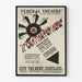 Plakat vintage teatralny „It Can't Happen Here” Federal Theatre New Jersey