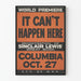 Plakat vintage It Can't Happen Here - Światowa premiera