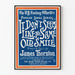 Plakat vintage Chant "It Don’t Seem Like The Same Old Smile" James Thornton