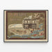 Plakat Vintage J. Delaye Jubilerstwo i Zegarmistrzostwo w Grenoble — oprawiony obraz na ścianie