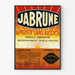 Plakat vintage JABRUNE aperitif bezalkoholowy