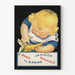 Plakat vintage dla niemowląt i banan Jamaica Bananer dekoracja ścienna