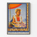 Plakat vintage Java i Bali - Wyspy Romantyczne