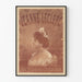 Plakat vintage Jeanne Leclerc z Opéra-Comique