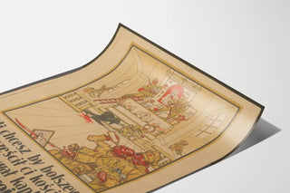 Plakat z vintage propagandą wojskową polską