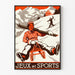 Plakat vintage Gry i Sporty zimowe