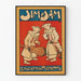 Plakat vintage Jim & Jam Ekscentryczni Pierrotowie do dekoracji ściennych