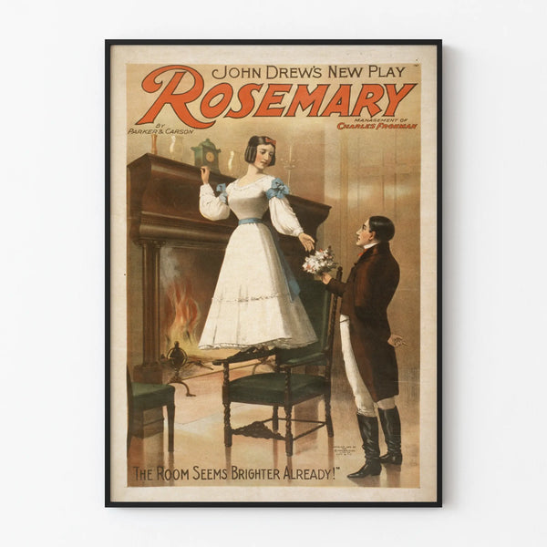 Wintage plakat sztuki Rosemary Johna Drewa