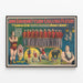 Plakat vintage John Robinson's Challenge z Louis Cyr i Horace Barre — oprawiony obraz na ścianie