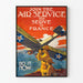 Plakat vintage wojskowy Air Service France 1917