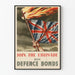 Plakat vintage patriotyczny Union Jack - Kup Bony Obronne