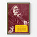Plakat vintage portretu Michela Adriena Ruytera autorstwa Jordaensa