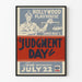 Plakat vintage Hollywood Playhouse Dzień Sądu