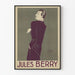 Plakat vintage portret Jules Berry z cygarem, dekoracja ścienna