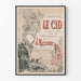 Plakat vintage Le Cid J. Massenet do dekoracji ścian