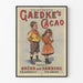 Plakat vintage Gaedke's Cacao - Retro dekoracja ścienna dla dzieci i kakao