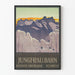 Plakat vintage Jungfrau-Bahn Alpy Szwajcarskie do dekoracji ściennej