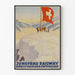 Plakat Vintage Kolej Jungfrau Szwajcaria - Dekoracja Ścienna Góra Szwajcarska