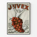 Plakat vintage Juvex kobieta kiść winogron dekoracja ścienna