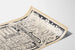 Plakat vintage kalendarz na marzec 1894 w stylu secesyjnym