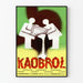 Plakat reklamowy vintage Kaobrol - Retro dekoracja ścienna Artem Legrand