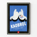 Plakat vintage Kaobrol na plaster doskonały