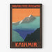 Plakat vintage Kolej Państwowa Indii Kaszmir Góra