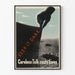 Plakat vintage „Keep It Dark” do dekoracji ściennych w stylu morskim