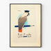 Plakat vintage papuga z czapką morska Keep It Under Your Hat