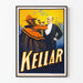 Plakat vintage Kellar, dekoracja ścienna magia i iluzja