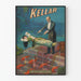 Vintage plakat Kellar Lévitations - Magiczna dekoracja ścienna