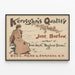 Plakat vintage Kerrigan's Quality autorstwa Jane Barlow — oprawiony obraz na ścianie