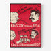 Plakat polityczny Chruszczow i Stalina 1956–1957
