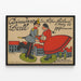 Plakat vintage Kinderball Der Bosen Buben 1905 – Retro dekoracja ścienna — oprawiony obraz na ścianie