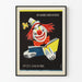 Plakat vintage Kinderboekenweek 1955 clown i książka