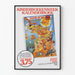 Plakat Kinderboekenweek Kalendarz 1982 dekoracja ścienna vintage