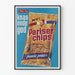 Plakat vintage Pariser Chips - Retro dekoracja ścienna przekąska