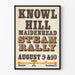 Plakat z wystawą vintage parady parowej Knowl Hill Maidenhead