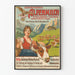 Plakat vintage mleczny Kondensowane mleko alpejskie dekor górski