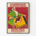 Plakat vintage kostium stary Münich dekoracja ścienna