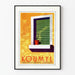 Plakat vintage dekoracji ściennej „Koumyl Bactériothérapie Lactique” ciepło i estetyka retro