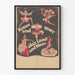 Plakat dekoracyjny vintage tancerki folklorystyczne