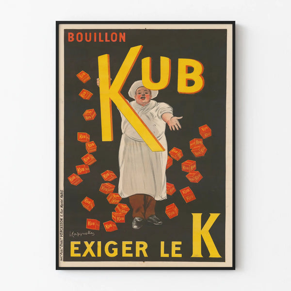 Plakat vintage Bouillon KUB - Wymagaj K