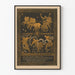 Plakat dekoracji ściennej Karnawał 1898 styl monachijski antyczny