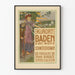 Plakat secesyjny vintage Kurort Baden niedaleko Wiednia
