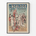 Plakat Vintage Zegar na Polach Elizejskich Koncert Letni