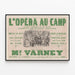 Plakat vintage Opéra Comique L'Opéra au Camp — oprawiony obraz na ścianie