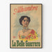 Wintage plakat La Belle Guerrero Alhambra do dekoracji ściennej